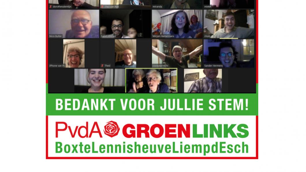 Bedankt namens PvdA-GroenLinks BoxtelLennisheuvelLiempdEsch